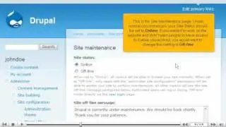 How to turn your website on/off during maintenance in Drupal | Tutorial