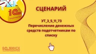 УТ 3_5_11_73 Перечисление денежных средств подотчетникам по списку