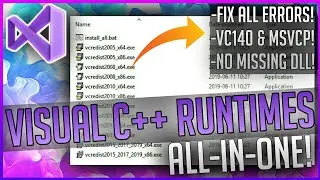 🔧FULLY Install VISUAL C++ Redistributable Runtimes All-in-One✔[2022]