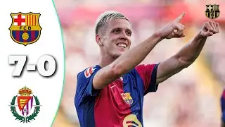 Barcelona vs Real Valladolid 7-0 - All Goals & Highlights -2024 4k-hd