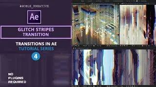 Glitch Stripes Transition in After Effects |  No Plugin Required