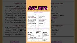 SSC MTS New vacancy || SSC MTS New requirement || @srkitech.