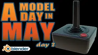 A Model A Day In May: Day 2 - Atari Joystick in Blender