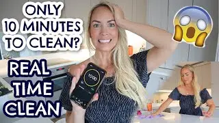 10 MINUTE SPEED CLEANING METHOD |  REAL TIME CLEAN WITH ME & CHALLENGE |  Emily Norris