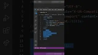 كتابة أكود HTML باختصار على محرر فيجوال ستوديو كود #shorts