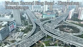 Zhuyeshan Interchange, the tallest and largest interchange on the Second Ring Road in Wuhan City