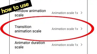 how to use transition animation scale setting / Developer setting || @TechnicalShivamPal