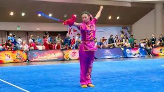 [2024] Crystal Chang • USA | Daoshu 🥇 | 14th Pan American Wushu Championships