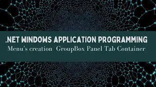 C Sharp Windows Programming Part5|Menus Creation|Containers|Ravinder Gattu|Gattu Tutorials