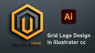 How to Design Grid Logo in Illustrator CC || Logo Design Tutorial in Adobe illustrator 6