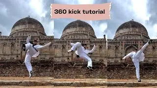 Learn 360 / turning / tornado kick ll kicking tutorial ll easy tutorial ll 🥋🥋🔥