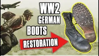 WW2 German Paratrooper Boots Restoration