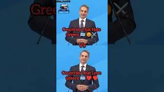 Countries That Hate Greece Vs Countries That Love Greece 