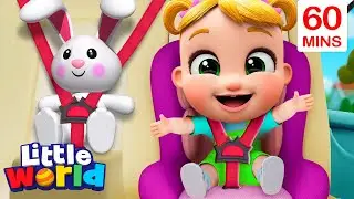 Seat Belt Song (Safety Belt) + More  Kids Songs & Nursery Rhymes by Little World