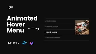 Create an Animated Hover Menu with Next.js, Tailwind CSS & Framer Motion