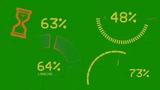 Loading HUD Best 5 Animated Green Screen