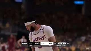 NBA 2K25 Gameday Simulation | CAVALIERS vs LAKERS 4TH QTR HIGHLIGHTS