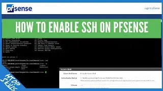 How to enable ssh on pfsense / How to enable Secure Shell service in pfSense