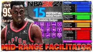 BEST *NEW* RARE MID RANGE FACILITATOR BUILD IN NBA 2K21 NEXT GEN! (BEST PASCAL SIAKAM BUILD!)
