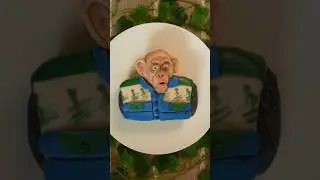 Oh No! Bad Ape Meme Cake 🙊 #planetoftheapes #meme #cake #shorts