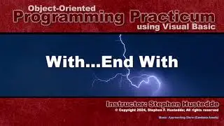 OOP Programming (VB) - 08B With..End With