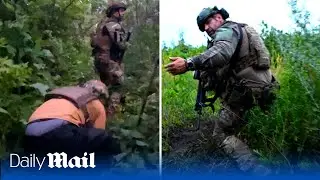 Terrifying moment Russian artillery shells reporters in Ukraine trench - trailer