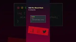 CSS Tips | CSS Mix Blend Mode 🔥 #shorts #css #css3