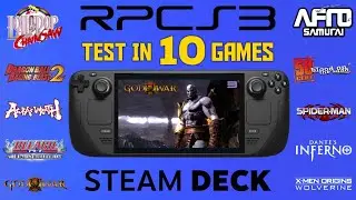 Steam Deck - RPCS3 Emulator - Test In 10 Games