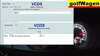 VW Golf 7 throttle body alignment / basic settings