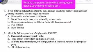 How to take a multiple choice test, part One (General Biology)