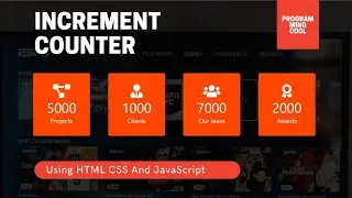 Increment Counter Using HTML CSS And JavaScript | Create An Increment Counter Using JavaScript