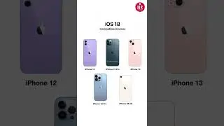 iOS 18 Compatible Devices #ios18 #shorts #ytshorts