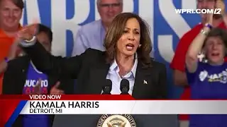 Video Now: VP Harris campaigns in Detroit, 'When we fight, we win'