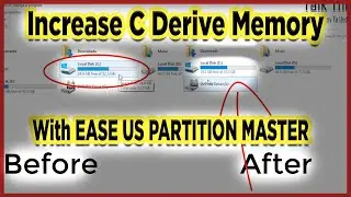 Extend derive C of computer in windows|Using Ease Us Partition Master without losing data|