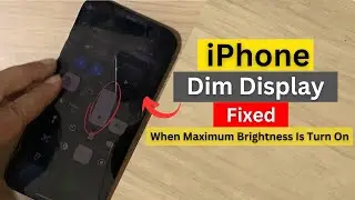 iPhone Screen is too Dark Even When Maximum Brightness Is Turn On Fixed.
