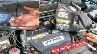 How To Do Oil Change With Important Tips, Honda CRV 2.4L