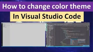 How to change a color theme in Visual Studio Code