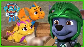 PAW Patrol Rescue Knights Save Baby Dragons and MORE! | Cartoons for Kids