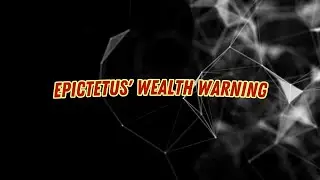 Epictetus' Wealth Warning: #EpictetusWisdom #StoicPhilosophy #TrueWealth #LifeLessons #Philosophy