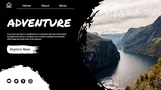 Easy FullScreen Adventure Landing Page With HTML & CSS