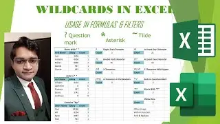 Wildcard In Excel(Practical Video) With CAAJ │Asterisk (*)│Question mark (?)│Tilde (~)