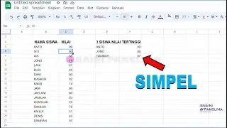 Trik Mudah Mencari 3 Nilai Tertinggi dengan Rumus Filter di Google Spreadsheet dan Excel