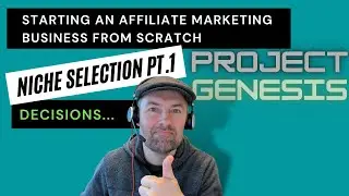 Select Niche For Affiliate Marketing - Project Genesis - Website & Blog #1