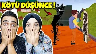 KARANLIK HAYALETİN KÖTÜ DÜŞÜNCESİ !! | Hello Neighbor Mod