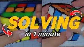 LEARN HOW TO SOLVE 3X3 RUBIK'S CUBE IN LESS THAN 1 MINUTE | training day 36