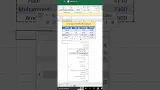 Transpose Data in Excel