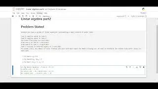 Data Science using Python - Linear Algebra | Part 2