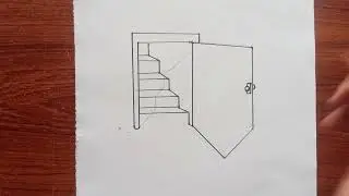 easy 3d drawing door illusions on paper - easy 3d drawing