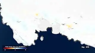 Antarctica's Pine Island Glacier Ice Levels - Climate Change Melting