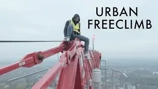 EXTREME Crane Climbing - [ 130m Freeclimb ]